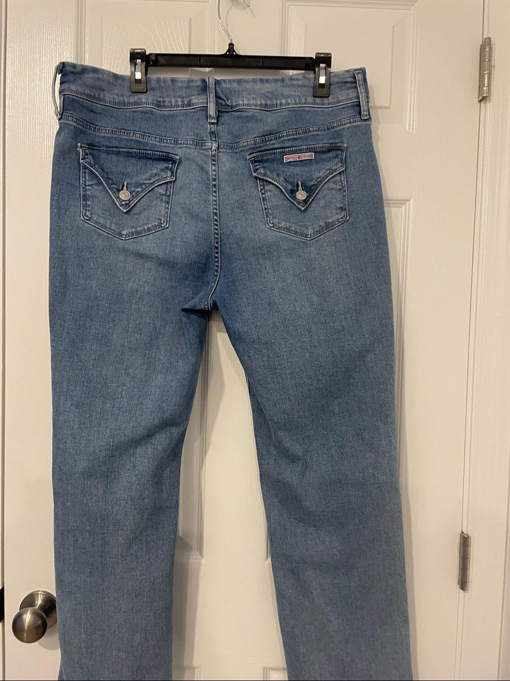 Hudson High Rise Wide Leg Jeans in Light Blue Wash size 16 - Picture 4 of 7